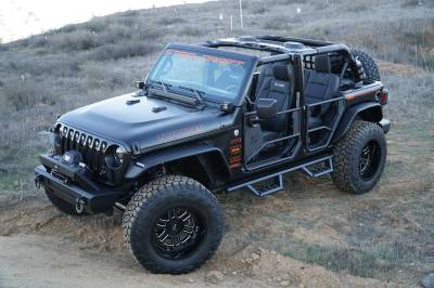 Steelcraft - Steelcraft 700-22300 STX Drop Step Running Board for 19-22 Jeep Wrangler JL
