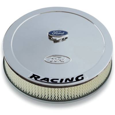 Ford Performance Parts - Ford Performance 302-351 Chrome Air Cleaner Kit w/Ford Logo Black Lettering 13"