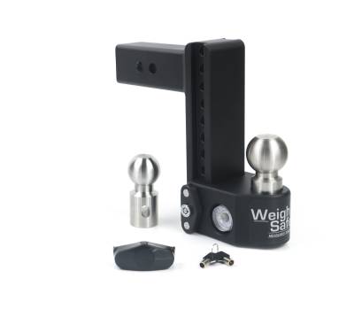 Weigh Safe - Weigh Safe 2.5" Steel Class-V 8" Drop Hitch Receiver 22K SWS8-2.5