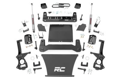 Rough Country Suspension Systems - Rough Country 21630 6" Suspension Lift Kit for 22-24 Silverado 1500 Gas 4WD