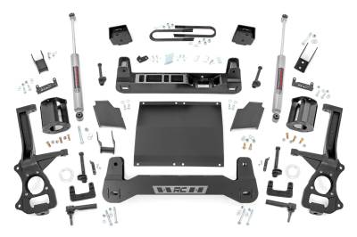 Rough Country Suspension Systems - Rough Country 21630D 6" Lift Kit w/RR Monoleaf for 22-24 Silverado 1500 Diesel
