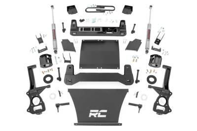 Rough Country Suspension Systems - Rough Country 26631 6" N3 Lift Kit w/Rear Monoleaf for 22-24 Sierra 1500 Gas