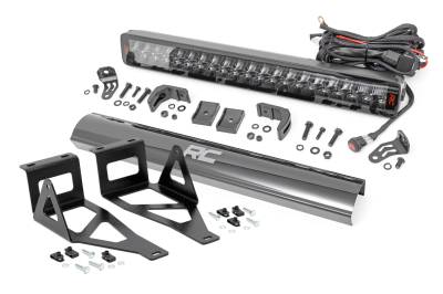 Rough Country Suspension Systems - Rough Country 80665 Bumper Mount 20" LED Light Bar Kit for 05-07 Super Duty