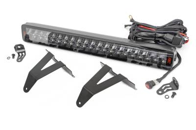 Rough Country Suspension Systems - Rough Country 80779 Bumper Mount 20" LED Light Bar Kit for 19-24 RAM 1500