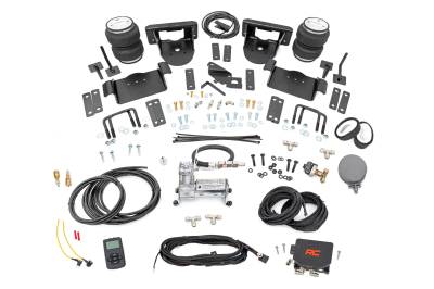 Rough Country Suspension Systems - Rough Country 10009WC 0-6" Rear Air Spring Kit w/Compressor for 21-23 Ford F150
