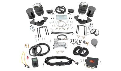 Rough Country Suspension Systems - Rough Country 100116WC Rear Air Spring Kit w/Compressor for 19-26 Silv/Sra 1500