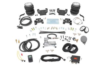 Rough Country Suspension Systems - Rough Country 10006WC 7.5" Rear Air Spring Kit w/Compressor for 01-10 Silv/SraHD