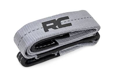 Rough Country Suspension Systems - Rough Country RS178 Tree Saver Winch Strap 2.5" x 8' 30K Gray