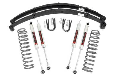 Rough Country Suspension Systems - Rough Country 63040 3" M1 Suspension Lift Kit for 84-01 Cherokee XJ w/RR Springs