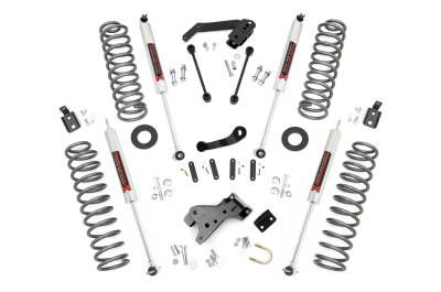 Rough Country Suspension Systems - Rough Country 68240 4" M1 Suspension Lift Kit for 07-18 Jeep Wrangler JK 2DR 4WD