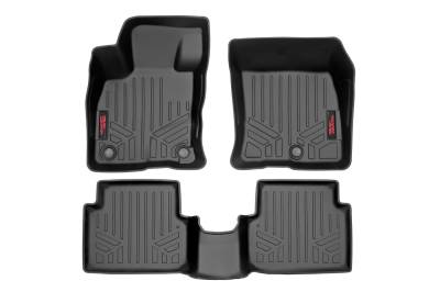 Rough Country Suspension Systems - Rough Country M-51102 Front/Rear Floor Liners Black for 22-24 Ford Maverick