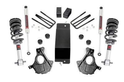 Rough Country Suspension Systems - Rough Country 12440 3.5" FR M1 Lift Kit Cast Steel for 14-18 Silv/Srra 1500 4WD