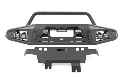 Rough Country Suspension Systems - Rough Country 51200A Heavy Duty Tubular Black Front Bumper for 21-26 Bronco 2DR