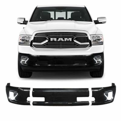 Ecoological - Ecoological DR0301 BumperShellz Front Bumper Cover Gloss-Black 13-18 RAM 1500