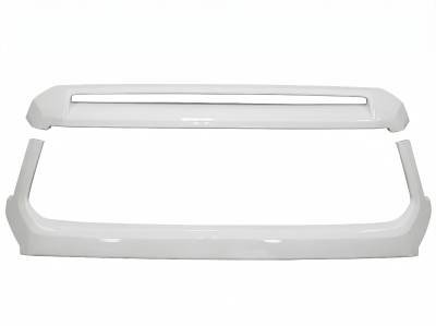 Ecoological - Ecoological GDUSW Grille Surround/Hood Trim Super White for 14-21 Toyota Tundra