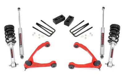 Rough Country Suspension Systems - Rough Country 198.23RED 3.5" N3 Strut Lift Kit for 14-16 Silverado/Sierra 1500