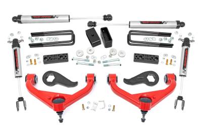 Rough Country Suspension Systems - Rough Country 95870RED 3" V2 Lift Kit for 20-26 Silverado/Sierra 2500HD/3500