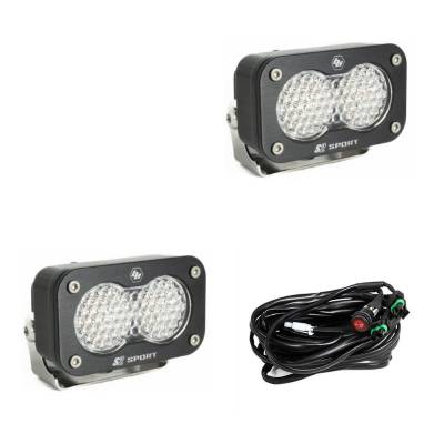 Baja Designs - Baja Designs 547806 S2 Sport Black LED Auxiliary Light Pod Pair