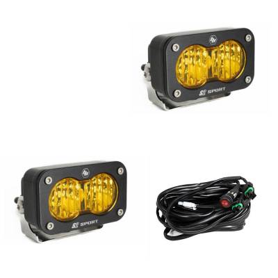 Baja Designs - Baja Designs 547815 S2 Sport Black LED Auxiliary Light Pod Pair