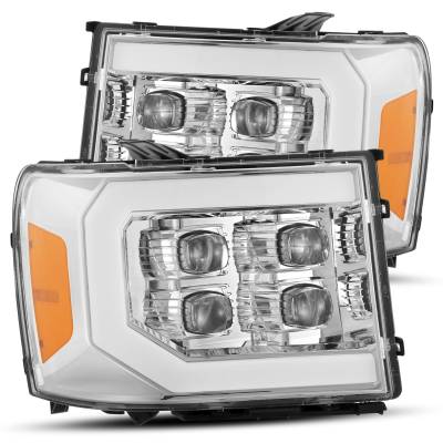 AlphaRex - AlphaRex 880607 Chrome LED Projector Headlights for 07-13 GMC Sierra