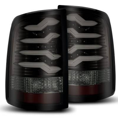 AlphaRex - AlphaRex 640010 Jet Black LED Taillights for Select 09-24 RAM Trucks