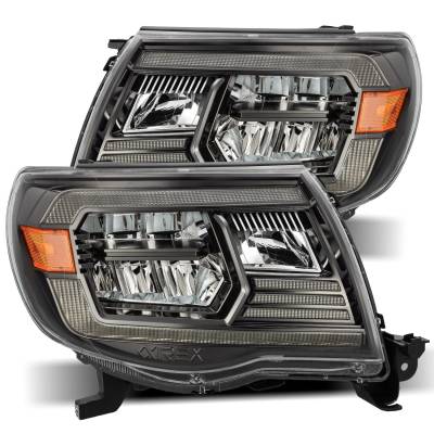 AlphaRex - AlphaRex 880733 Black Projector Headlights for 05-11 Toyota Tacoma