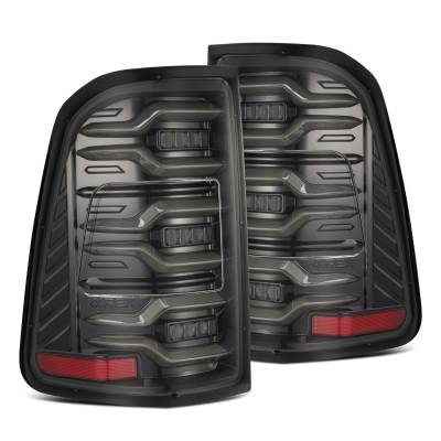 AlphaRex - AlphaRex 640030 Alpha Black LED Taillights for 19-22 RAM 1500 w/o Sensor