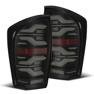 AlphaRex - AlphaRex 680090 Black LED Taillights for 16-22 Toyota Tacoma