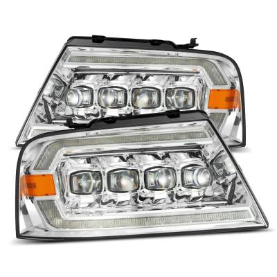 AlphaRex - AlphaRex 880129 Chrome LED Projector Headlights for 04-08 Ford F150