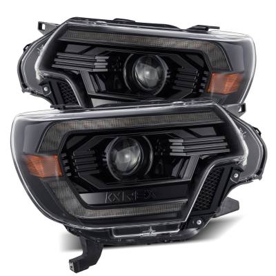 AlphaRex - AlphaRex 880750 Alpha Black LED Projector Headlights for 12-15 Toyota Tacoma