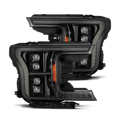 AlphaRex - AlphaRex 880249 Alpha Black LED MK2 Projector Headlights for 18-20 Ford F150