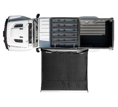 AirBedz - AirBedz PPI-AWN2.0x2.0 Pittman Side Awning Square Black Universal Fit 2.0