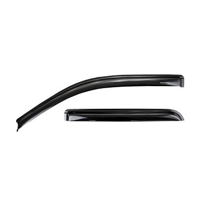 TrailFX - TrailFx 2503H 2PC Low Profile Tape-On Smoke Acrylic Window Vents