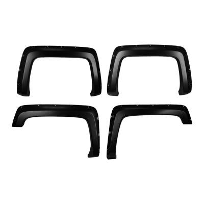 TrailFX - TrailFX TFC3002S Pocket Fender Flares 2" Front 1.75" Rear Coverage 4PC
