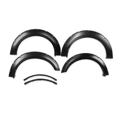 TrailFX - TrailFX TFF3006S Pocket Style Fender Flare Set Black Smooth Paintable Finish
