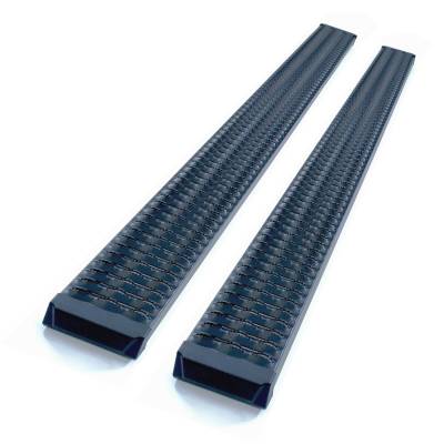 TrailFX - TrailFX RBA019TI Running Board 6.5" Wide Titanium Black Aluminum 250LB