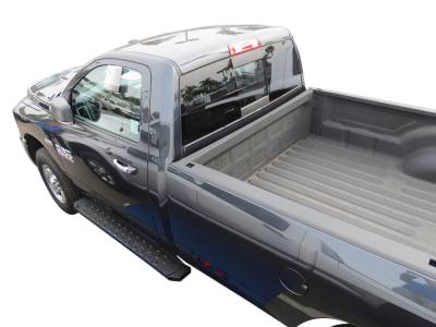 TrailFX - TrailFX RBW09B Black Steel Running Boards Kit for 16-17 Dodge RAM Regular Cab