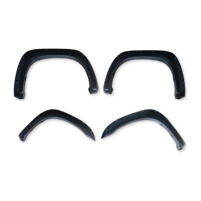 TrailFX - TrailFX TFT3001S Pocket Fender Flares 2" Front/Rear Black 4PC Paintable