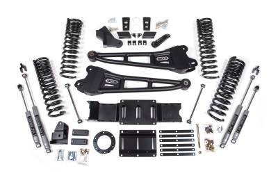 BDS Suspension - BDS Suspension BDS1680FPE 6"Radius Arm 4.5"Rear Spring Diesel for 19-24 RAM 2500