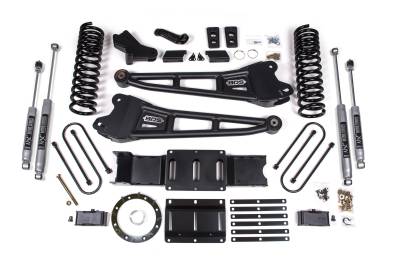 BDS Suspension - BDS Suspension BDS1704H 4" Radius Arm Lift for 19-24 RAM 3500 Diesel NX2 Shock