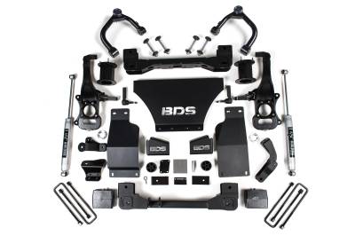 BDS Suspension - BDS Suspension BDS1801FS FOX 6" Spacer Lift Kit for 19-24 Silverado/Sierra 1500