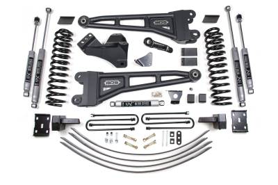 BDS Suspension - BDS Suspension BDS1946H 6" Radius Arm Lift Diesel w/OL for 05-07 Ford F250/F350