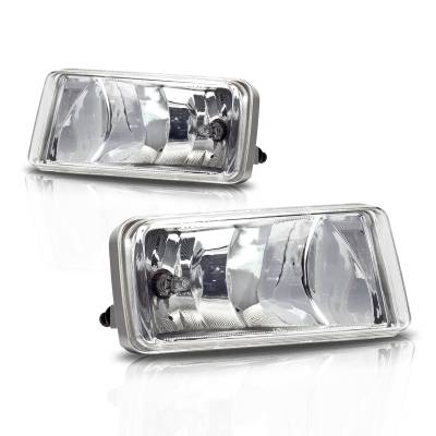 Winjet - Winjet CFWJ-0156-C Clear Fog Lights for Select 07-14 Chevy Trucks & SUV's