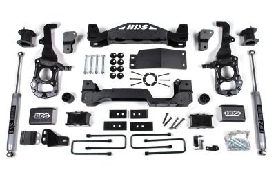 BDS Suspension - BDS Suspension BDS1900H NX2 6" Strut Lift Kit w/Blocks for 21-26 Ford F150