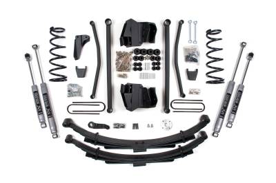 BDS Suspension - BDS Suspension BDS1748H 8" Long-Arm Lift 4" Rear Leaf for 08 RAM 2500/3500