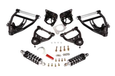 Aldan American - Aldan American 300140 Front Coilover Kit Single Adj. SB w/Arms for 63-70 C10