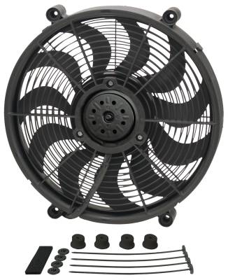 Derale - Derale 18217 17" High Output Single RAD Pusher/Puller Fan Standard Mount Kit