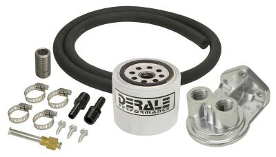 Derale - Derale 13090 Single Mount 3/8 NPT Ports Up Remote Trans Filter Kit Standard
