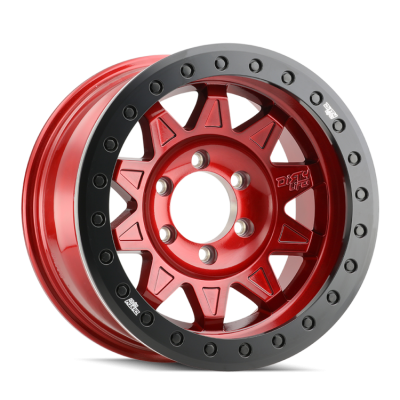 DIRTY LIFE - Dirty Life 9302 Roadkill Race 17x9 5x5.0 -14mm Crimson Candy Red 9302-7973R14