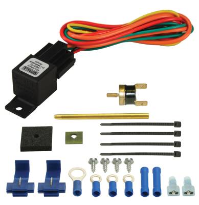Derale - Derale 16738 Premium Single Stage-180F Fan Controller w/Push In Probe 25 Amp